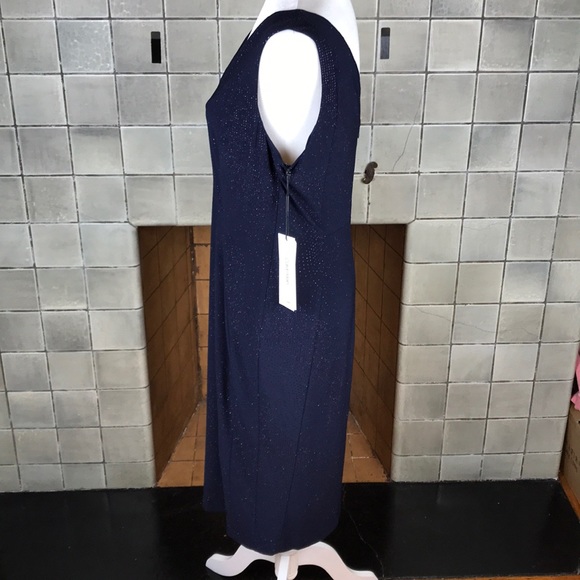 Sparkly V-neck Calvin Klein Dress Size 12 - Picture 4 of 6